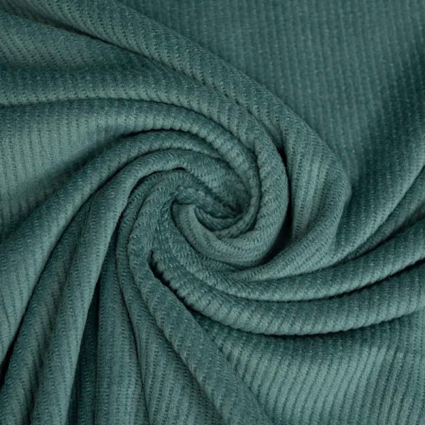 Feincord Jersey SOFT dusty mint dunkel