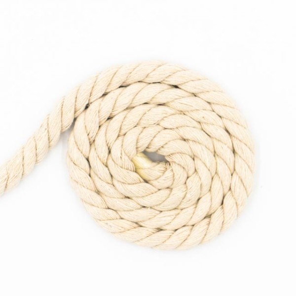 Soft Kordel 8mm gedreht natur