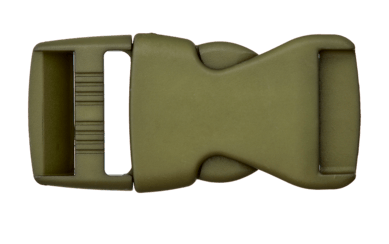 Rucksackschließe khaki 25mm Kunststoff