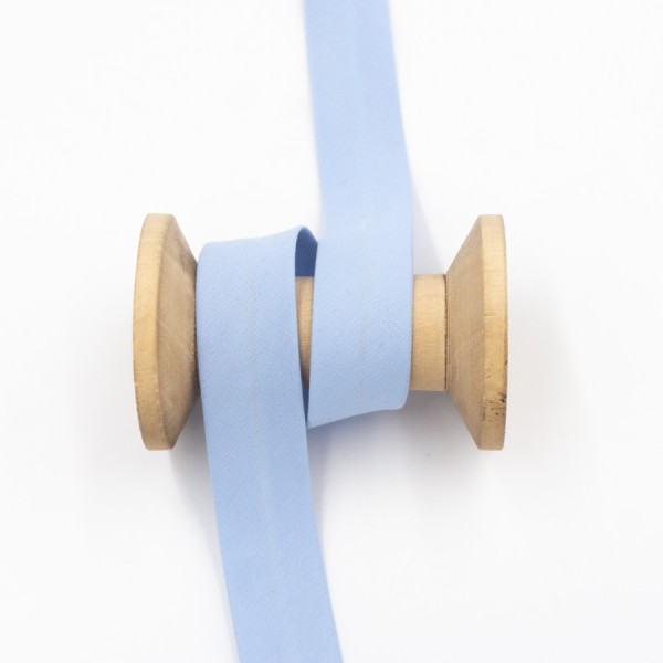 Baumwoll Schrägband hellblau