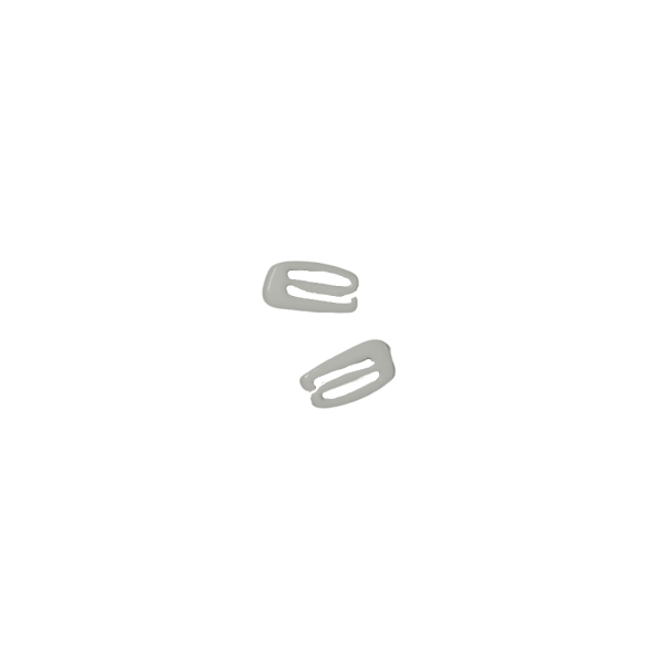 Bikini Verschluss 13mm weiß