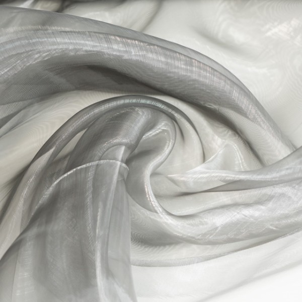 Organza Two Tone silber-schwarz