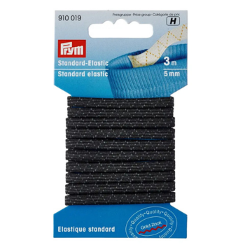 Prym Gummiband schwarz Standard-Elastic 3m x 5mm