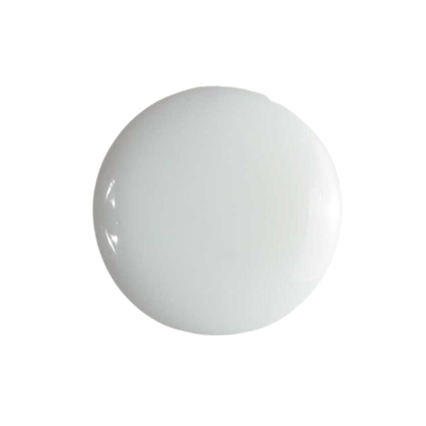 Modeknopf 13mm glänzend weiß
