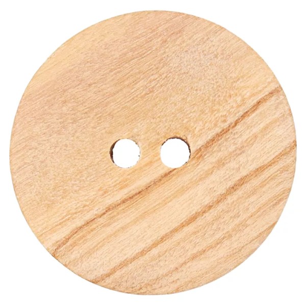 Holzknopf rund 28mm beige