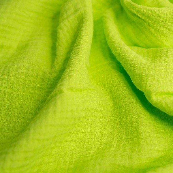 Musselin Double Gauze Amelie neongelb