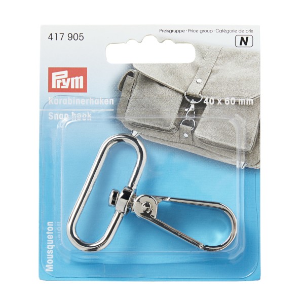 Prym Karabiner 40 mm silber