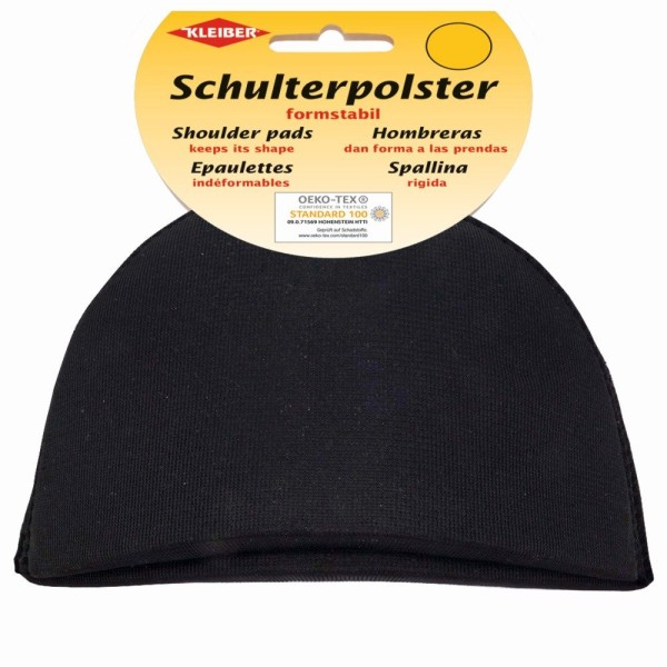 Kleiber Schulterpolster Halbmond 2 Stk. schwarz