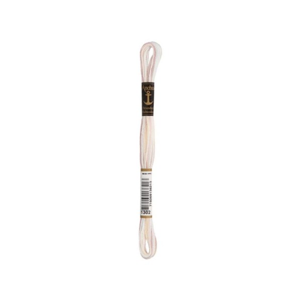 Anchor Sticktwist Garn 6-fädig multicolor weiß