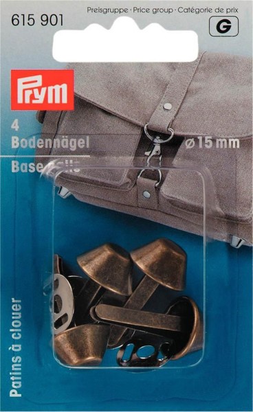 Prym Bodennägel 4 Stück altmessing